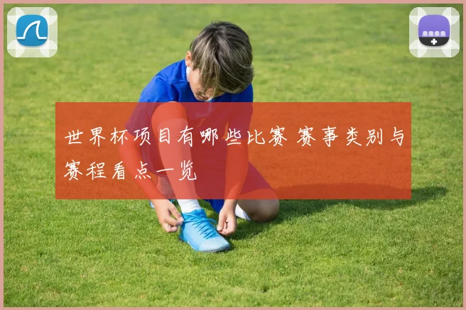 世界杯项目有哪些比赛 赛事类别与赛程看点一览
