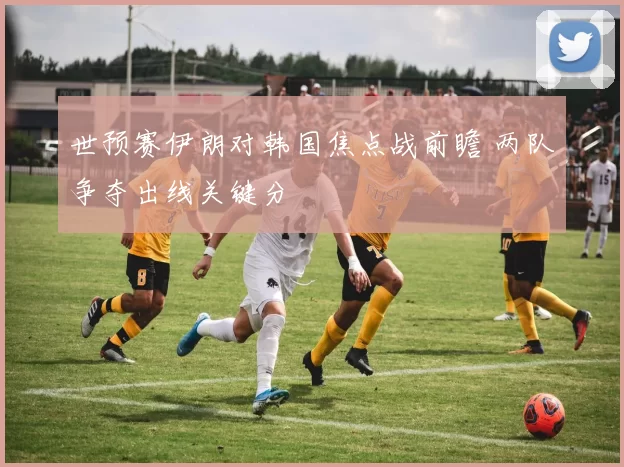 世预赛伊朗对韩国焦点战前瞻 两队争夺出线关键分